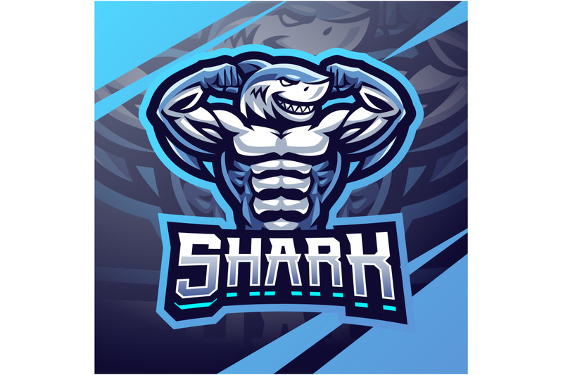 gym-shark-esport-mascot-logo