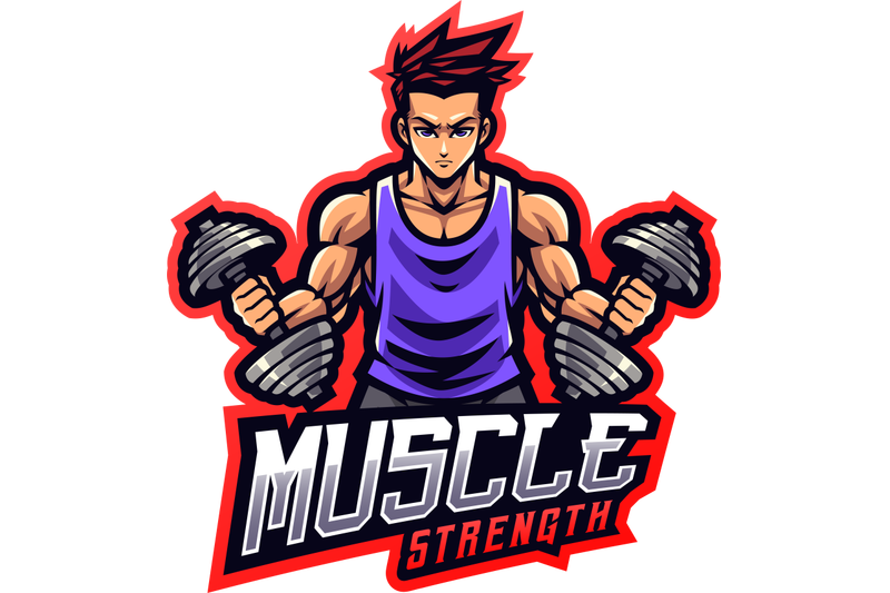 muscle-man-mascot-logo-design