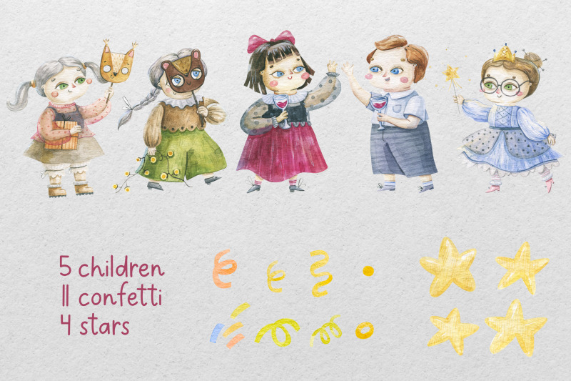 christmas-carnival-children-collection-baby-watercolor