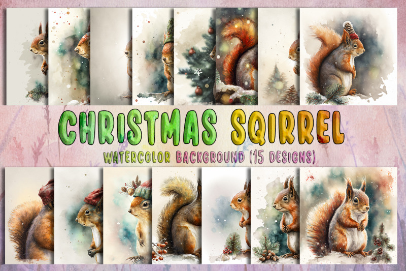 christmas-squirrel-watercolor-background-bundle