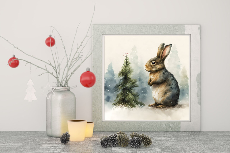 christmas-rabbit-watercolor-background-bundle