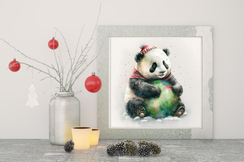 christmas-panda-watercolor-background-bundle