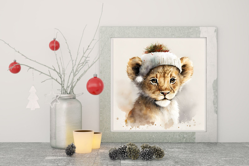 christmas-lion-nbsp-watercolor-background-bundle