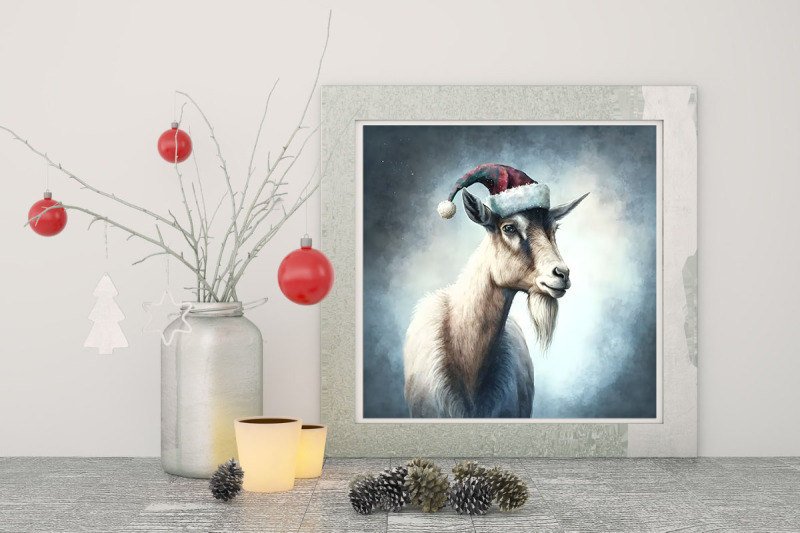 christmas-goat-watercolor-background-bundle
