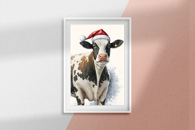 christmas-dairy-cow-nbsp-watercolor-background-bundle