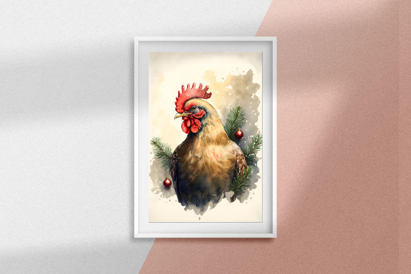 christmas-chicken-nbsp-watercolor-background-bundle