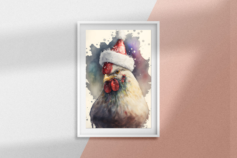 christmas-chicken-nbsp-watercolor-background-bundle