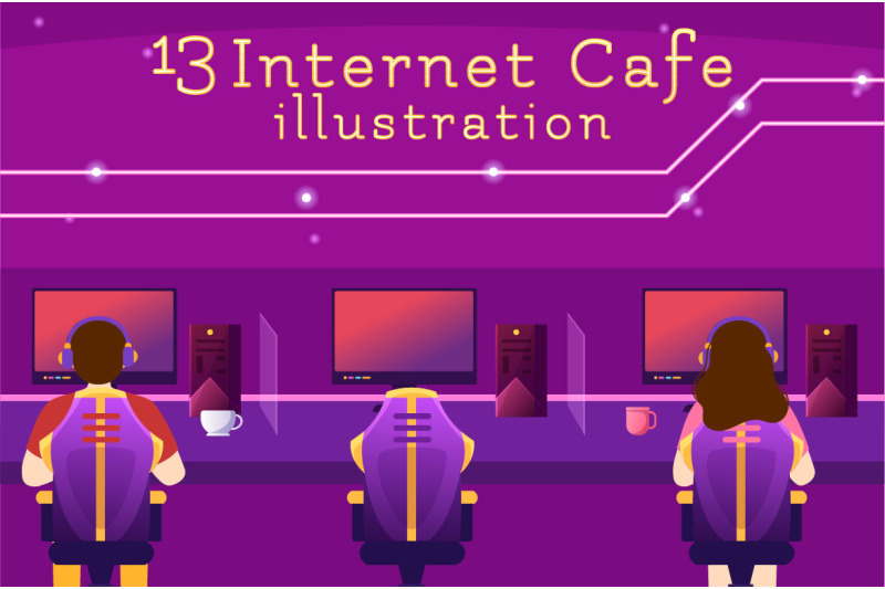 13-internet-cafe-illustration