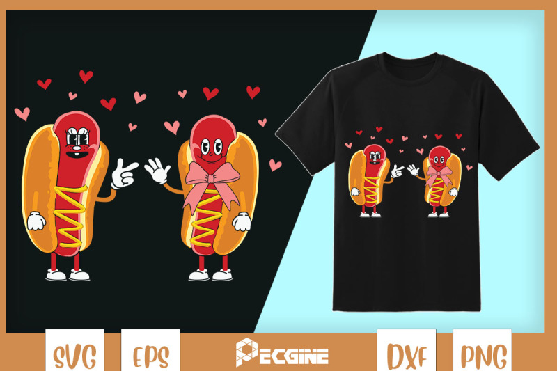 cute-hotdog-couple-valentine-svg