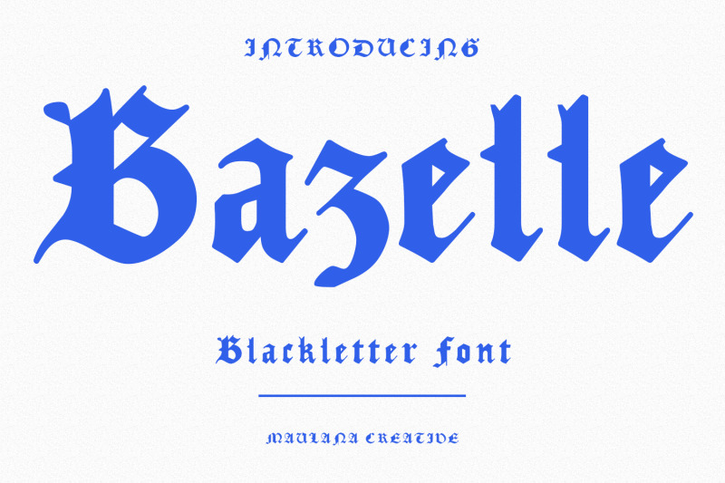 bazelle-blackletter-font