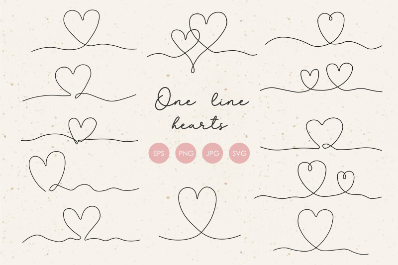 one-line-heart-clipart-abstract-hearts-elements-line-art-love-png