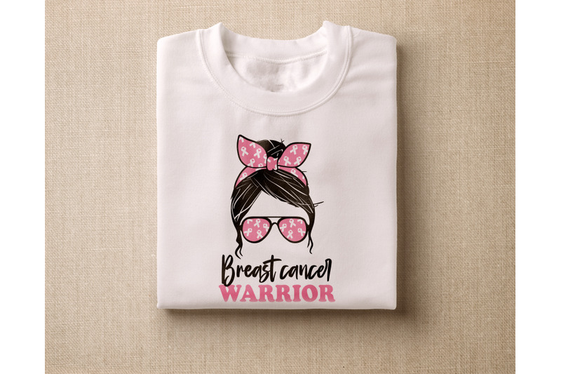 breast-cancer-warrior-svg-breast-cancer-messy-bun-svg