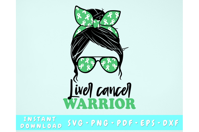 liver-cancer-warrior-svg-liver-cancer-messy-bun-svg-green-cancer-svg