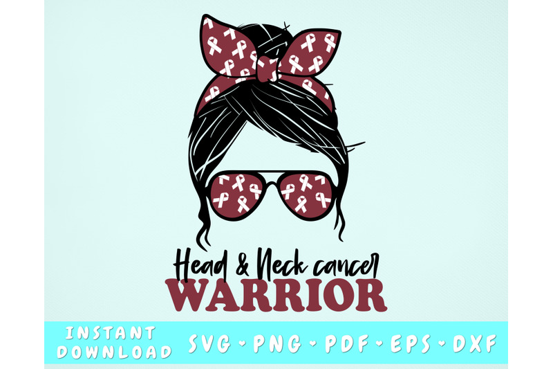 head-and-neck-cancer-warrior-svg-head-and-neck-cancer-messy-bun-svg