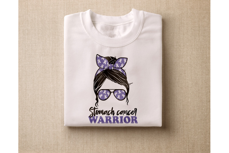 stomach-cancer-warrior-svg-stomach-cancer-messy-bun-svg-blue-cancer