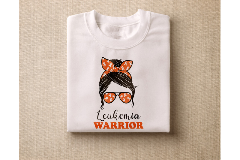 leukemia-warrior-svg-leukemia-messy-bun-svg-orange-cancer-svg