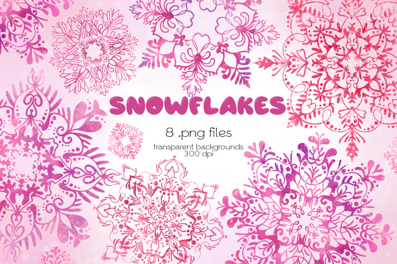 pink-snowflakes-clipart-png-files