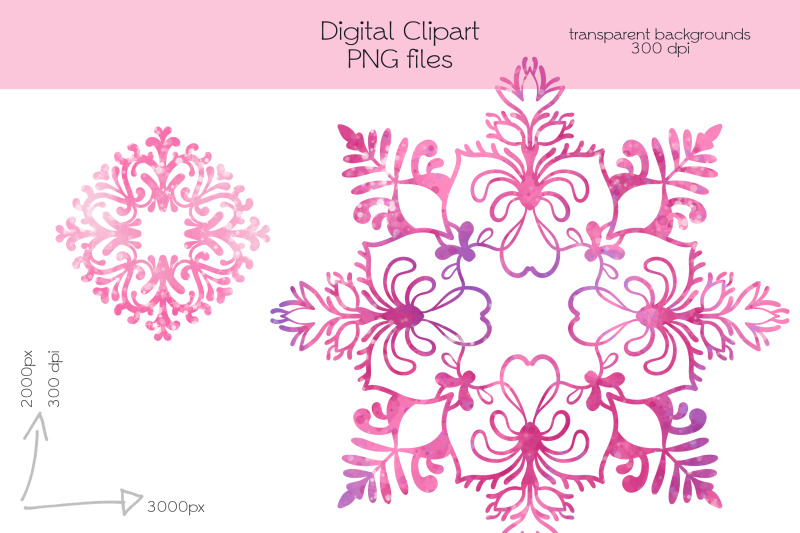 pink-snowflakes-clipart-png-files