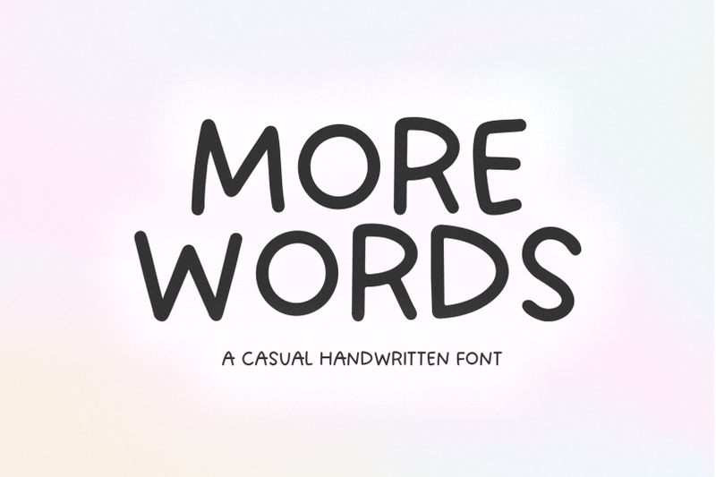 more-words-casual-handwritten-font