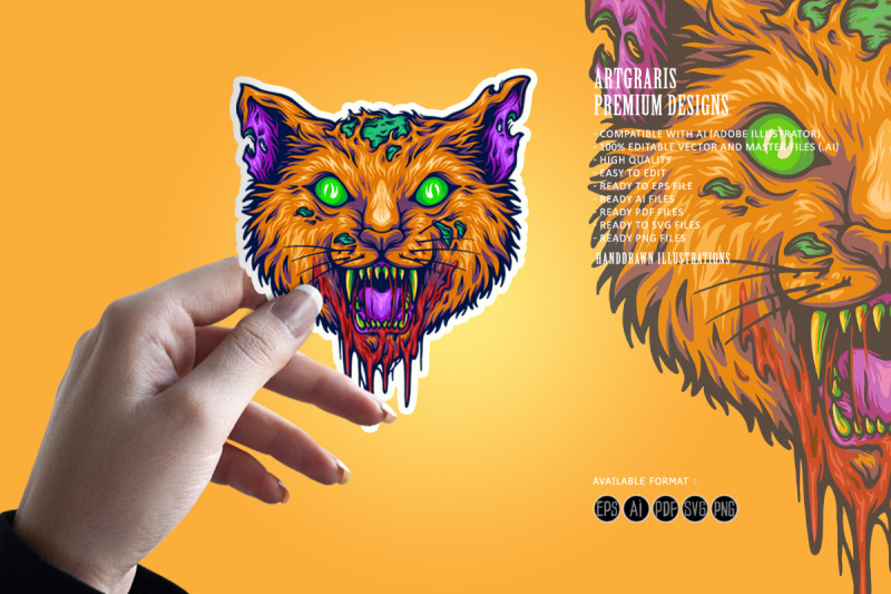 scary-monster-head-cat-svg