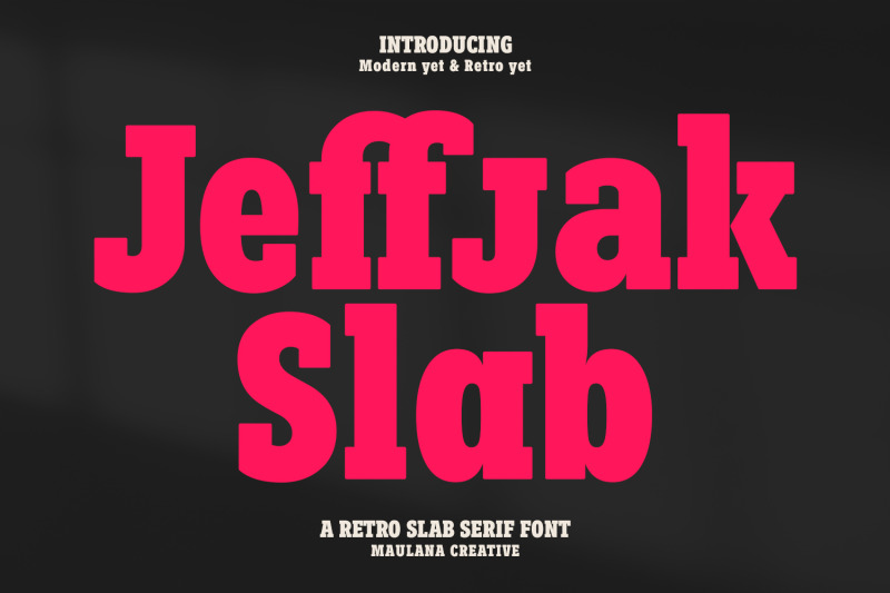 jeffjak-retro-slab-serif-font