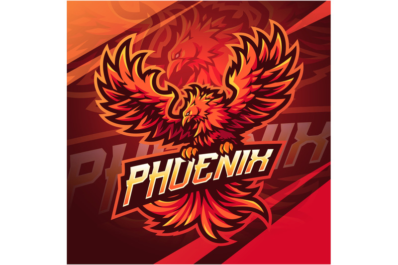 phoenix-esport-mascot-logo-design