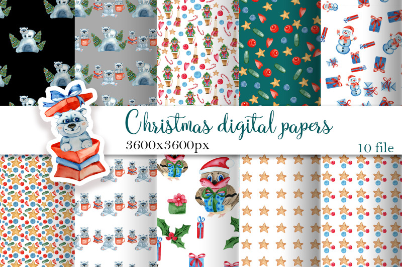 christmas-digital-papers-christmas-seamless-patterns