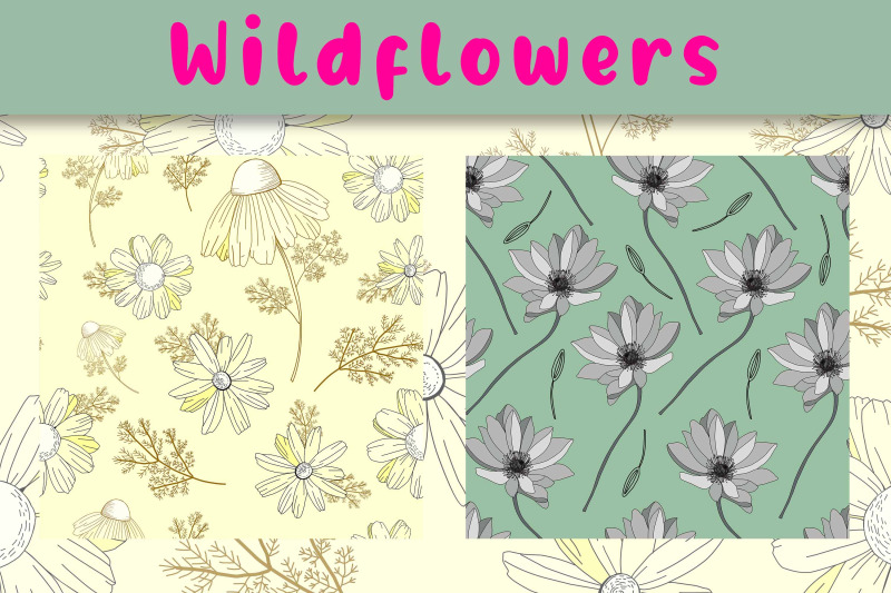 wildflowers-digital-paper-png-sublimation-pattern
