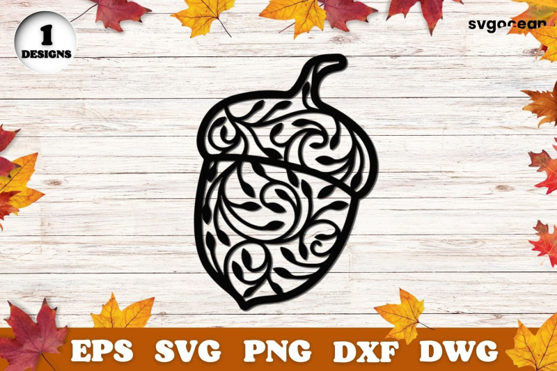 acorn-svg-mandala-silhouettes-cut-files