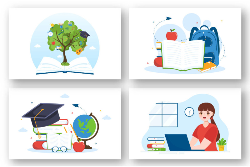 11-education-and-knowledge-books-illustration