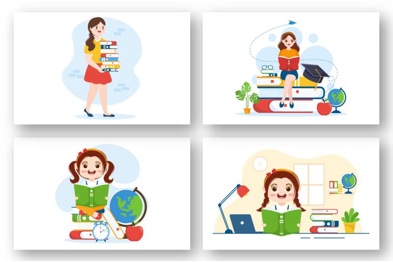 11-education-and-knowledge-books-illustration