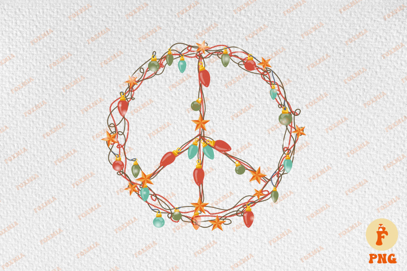 hippie-peace-sign-christmas-lights