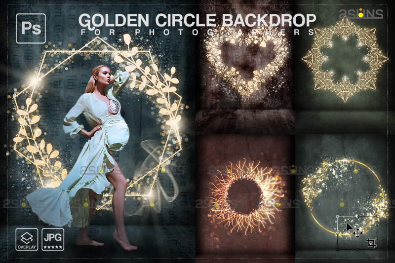 golden-lighting-circle-backdrop-background-maternity-ring
