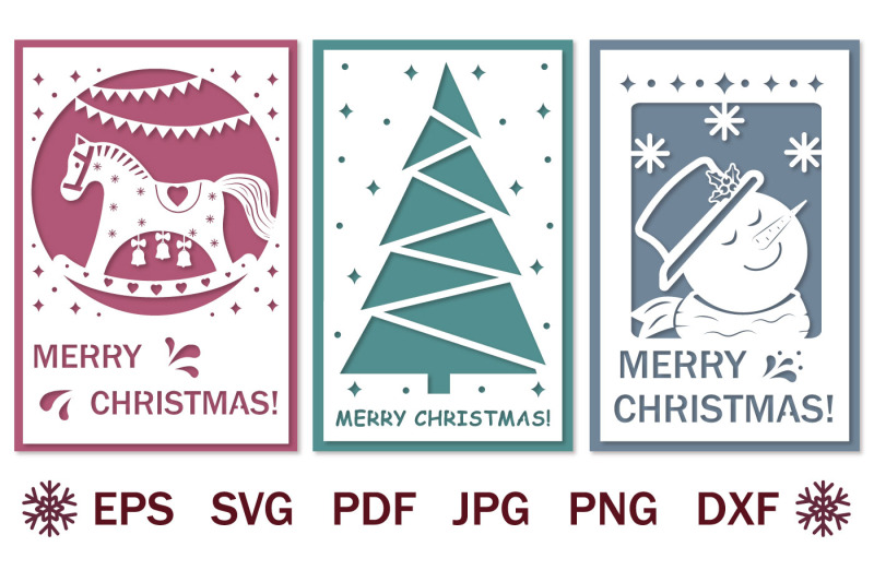 bundle-of-papercut-christmas-cards-svg-holiday-template