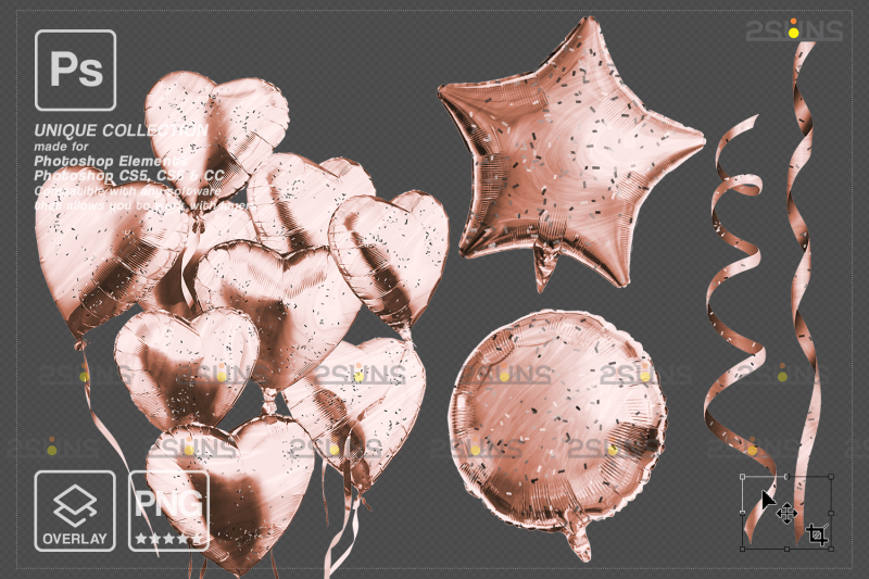 rose-gold-foil-balloons-photoshop-overlay-alphabet-balloons