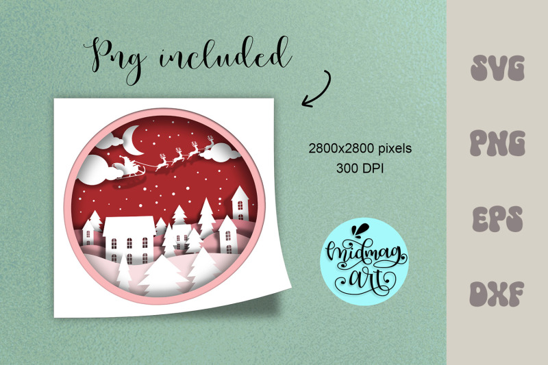 christmas-scene-shadow-box-svg-paper-cut-svg-cardstock-svg