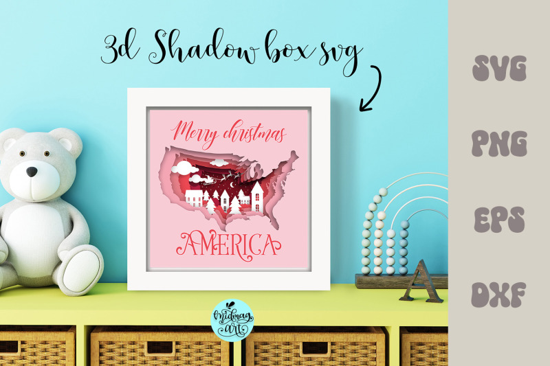 merry-christmas-america-shadow-box-svg-christmas-scene-shadow-box-svg