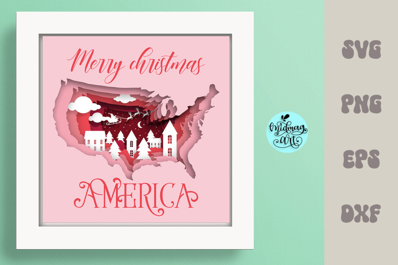 merry-christmas-america-shadow-box-svg-christmas-scene-shadow-box-svg