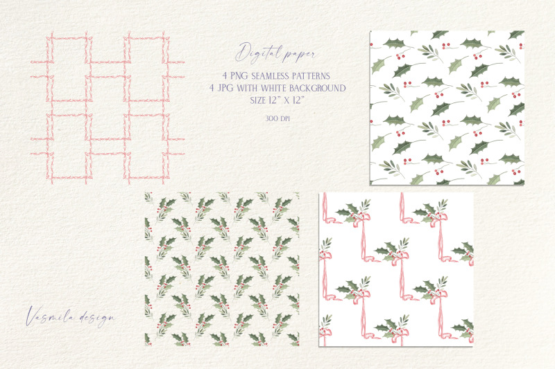 christmas-holly-borders-and-frames-vintage-style-garlands-png