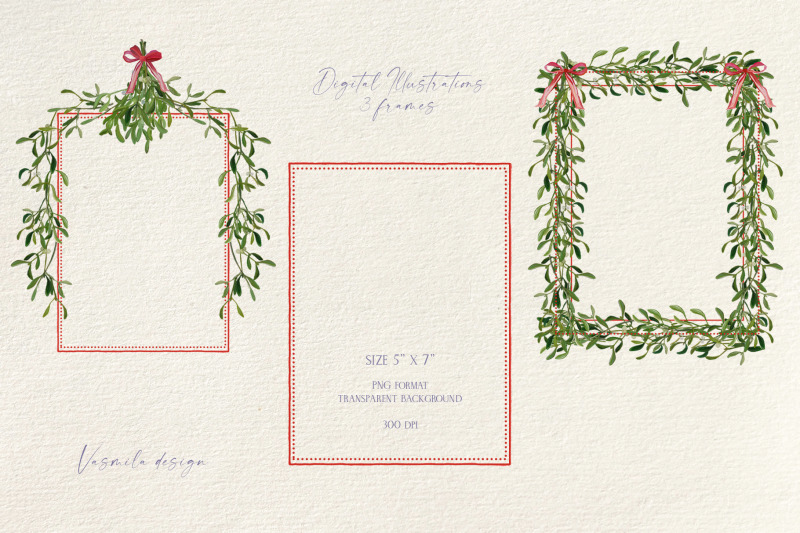 christmas-mistletoe-borders-and-frames-vintage-style-garlands-png