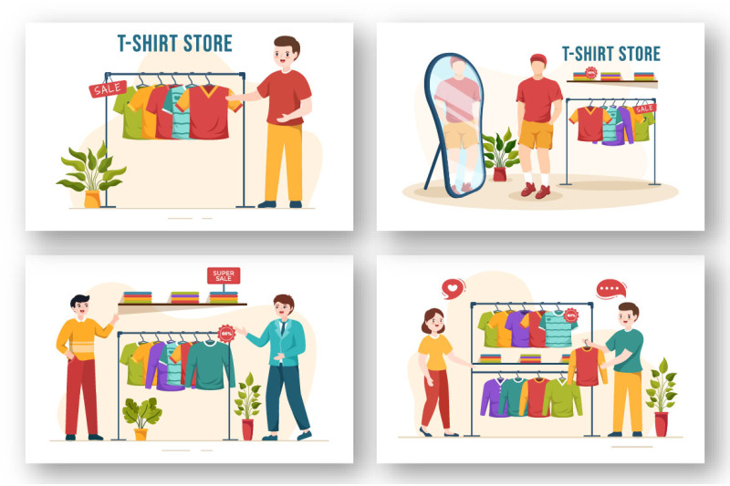 13-t-shirt-store-illustration