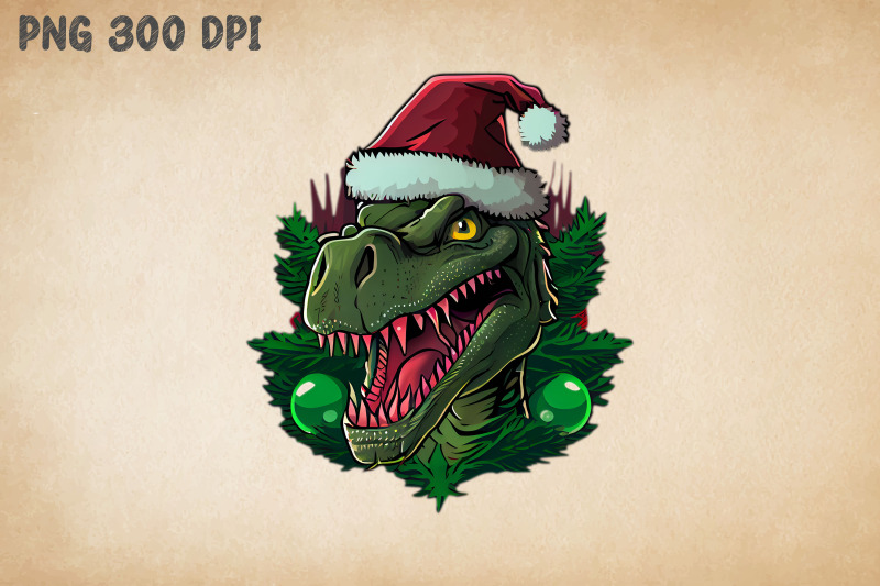 christmas-t-rex-in-santa-hat