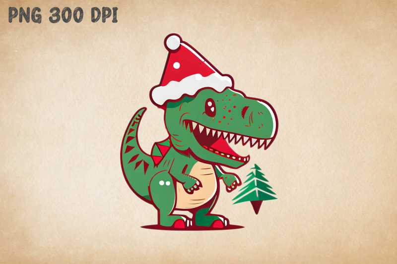 cute-dinosaur-t-rex-happy-christmas