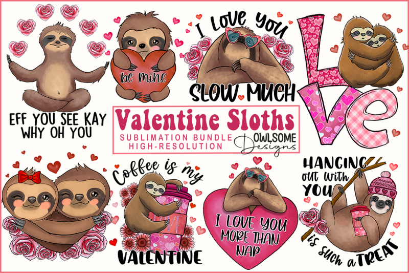 sloth-valentine-sublimation-bundle