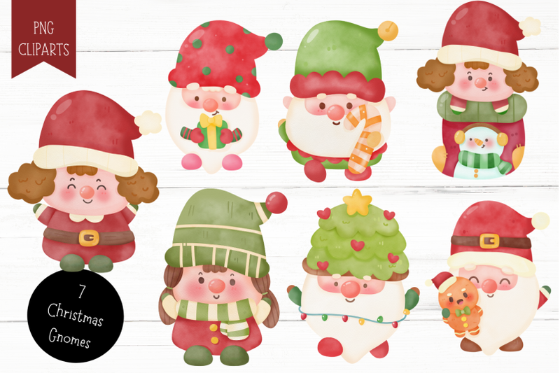 christmas-gnome-watercolor-kawaii-clipart-happy-new-year