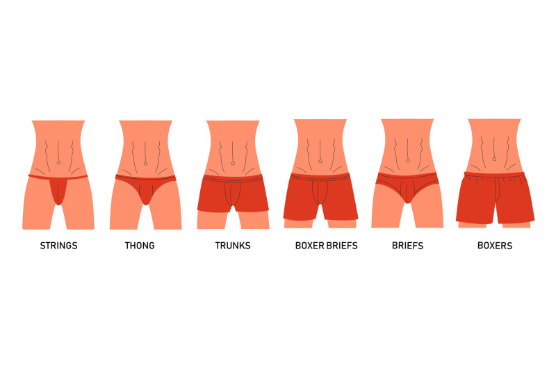 men-underwear-types-man-underpants-infographic-design-elements-male