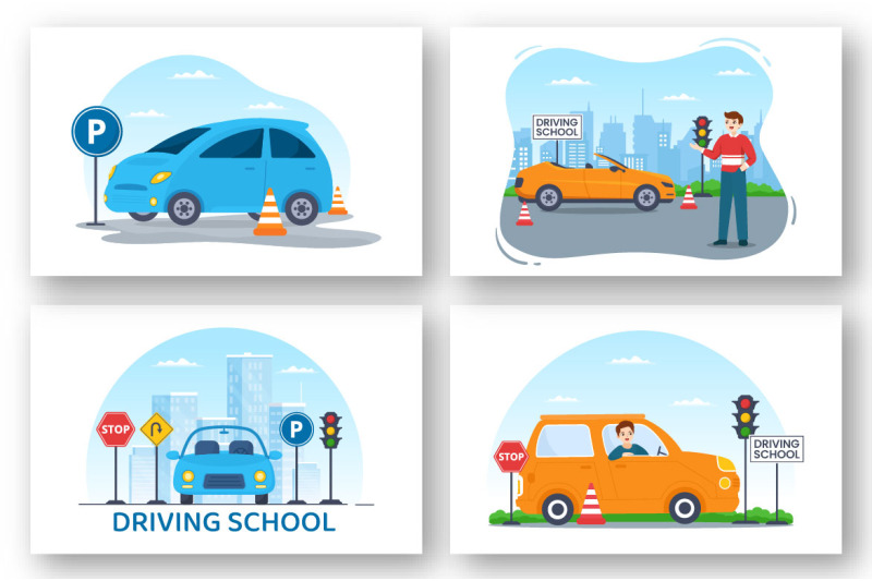 12-driving-school-illustration