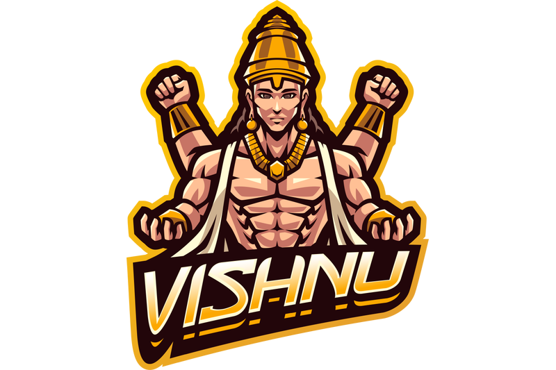 vishnu-esport-mascot-logo-design