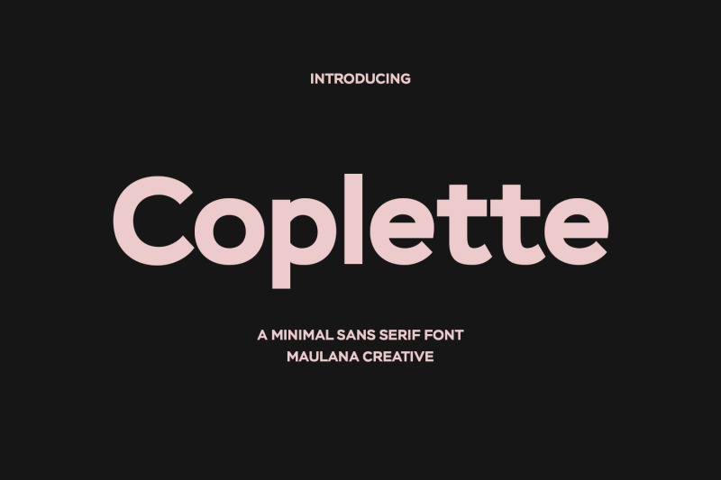 coplette-minimal-sans-serif-font