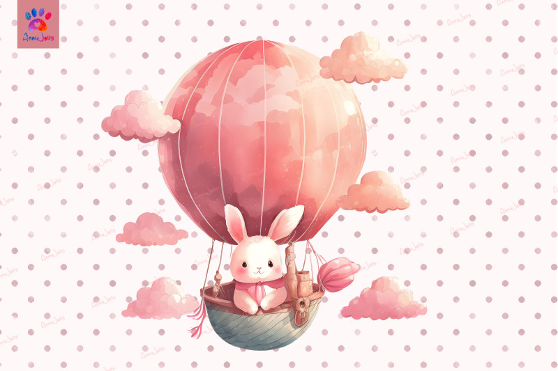 pink-bunny-in-hot-air-baloon-valentine